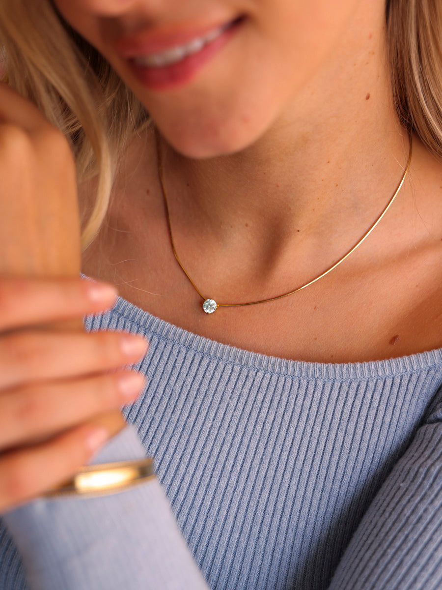 Crystal Delight Light Blue Kette