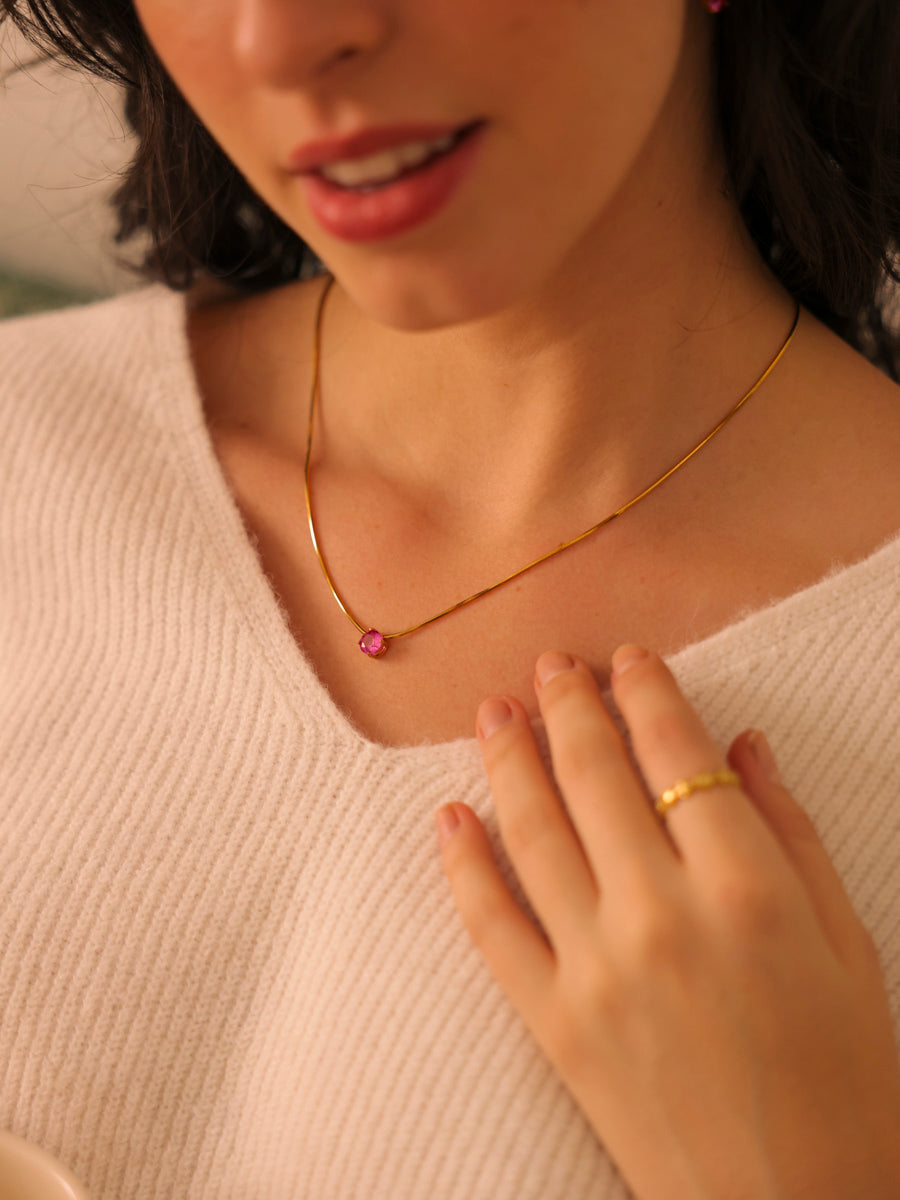 Crystal Delight Ruby Kette