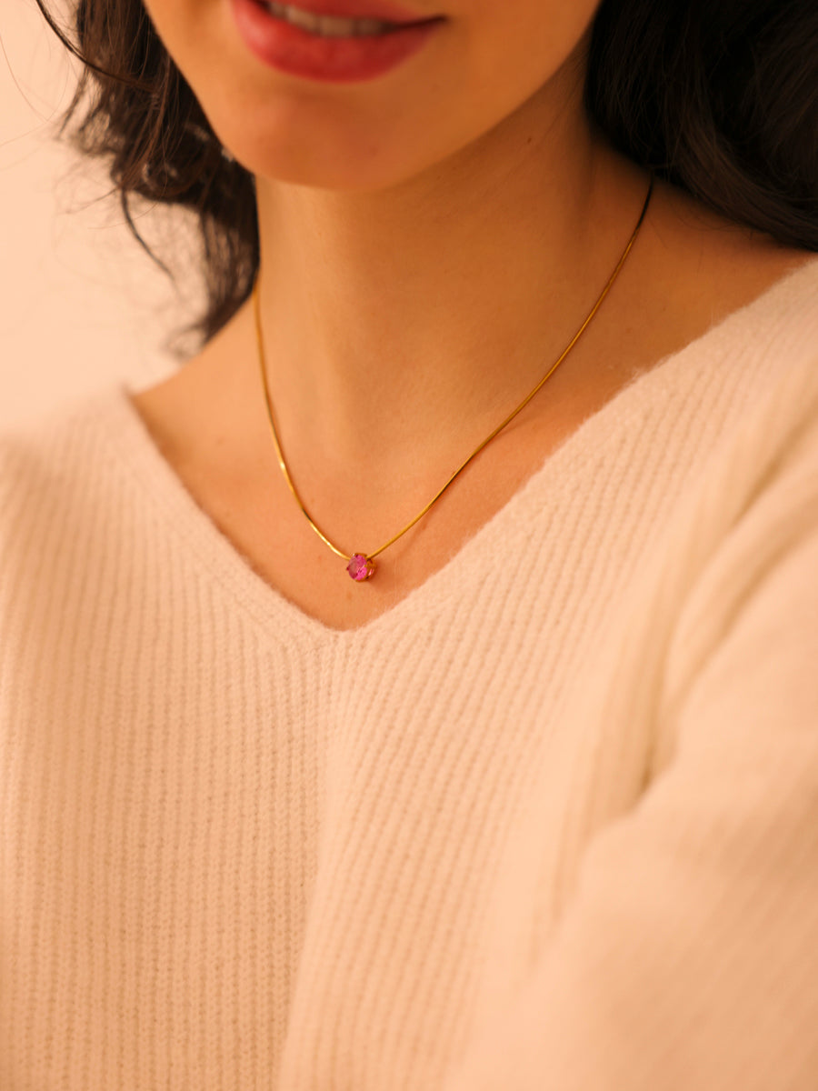 Crystal Delight Ruby Kette