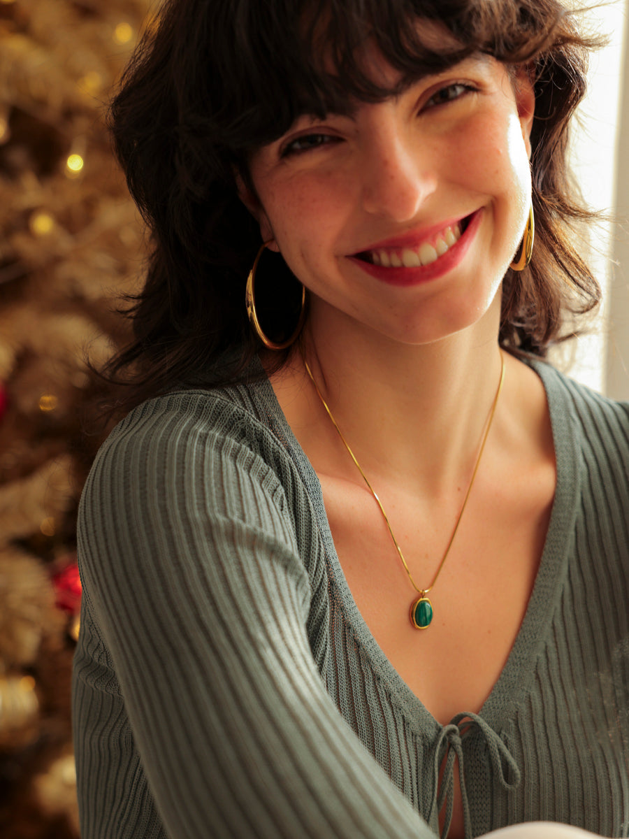 Echoing Dream Dark Green Kette