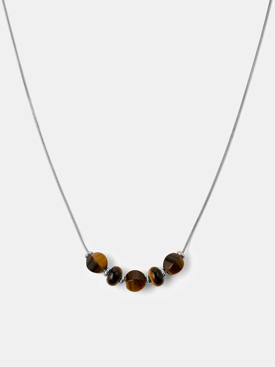 Modern Tiger's Eye Kette ICRUSH