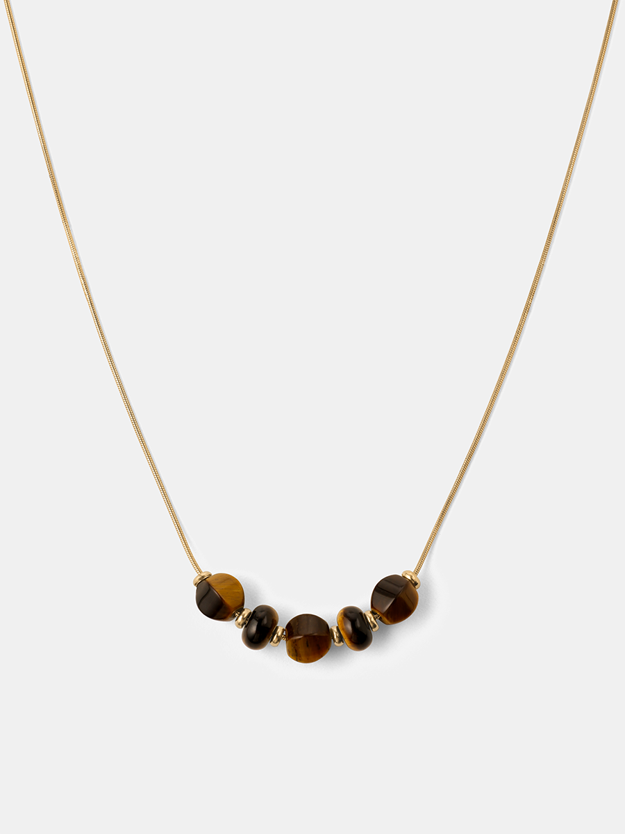 Modern Tiger's Eye Kette ICRUSH