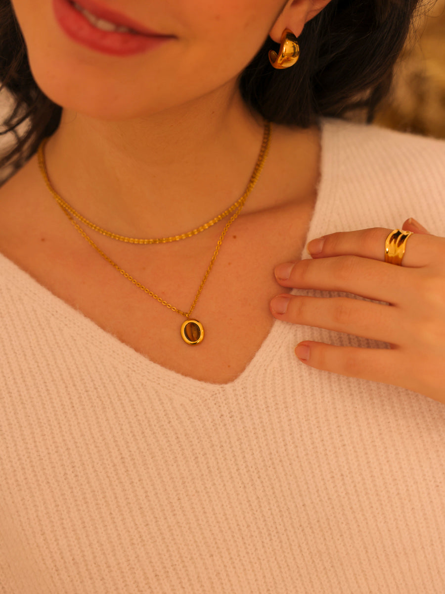 Chasing Starlight Tiger's eye Kette