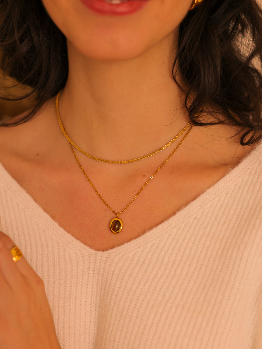 Chasing Starlight Tiger's eye Kette