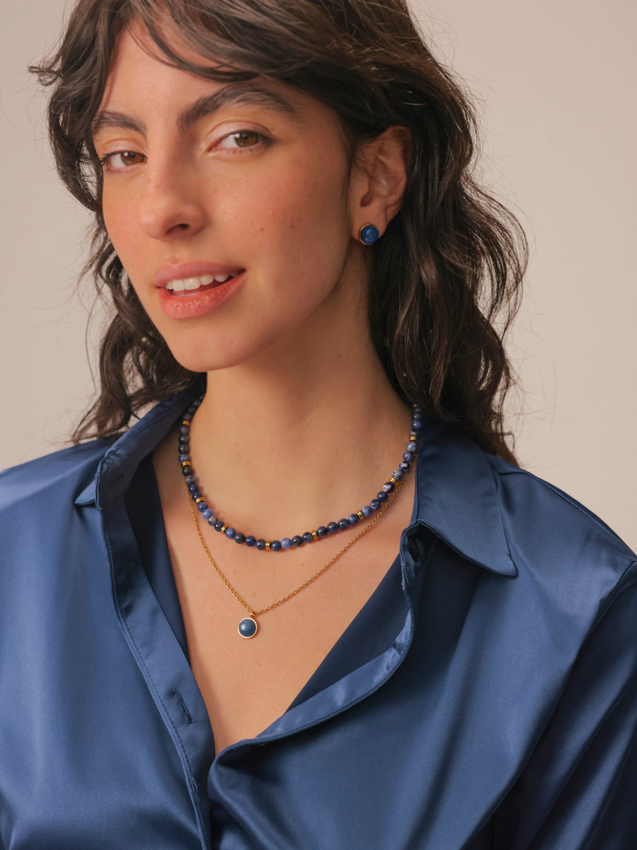 Enchanted Moments Dark Blue Kette