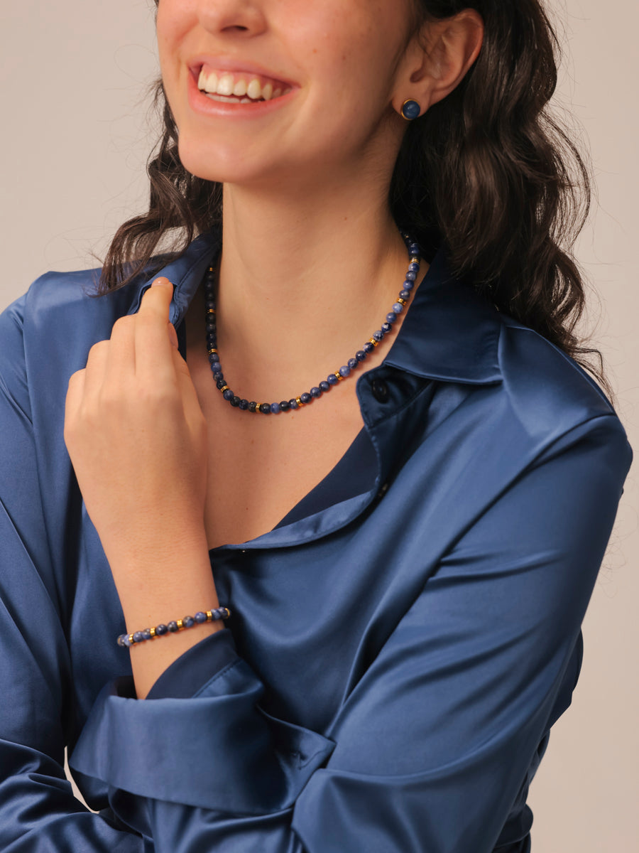 Enchanted Moments Dark Blue Kette