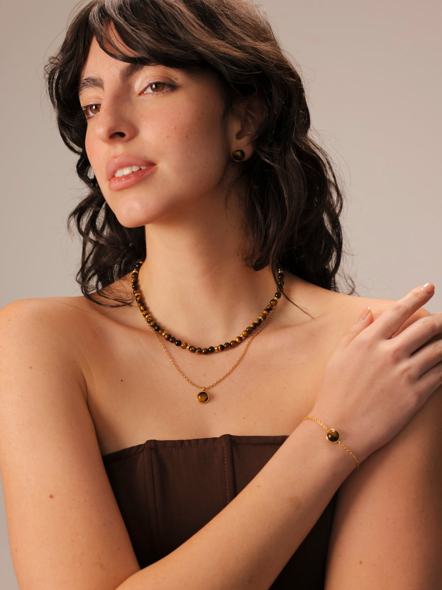 Enchanted Moments Tiger's Eye Kette