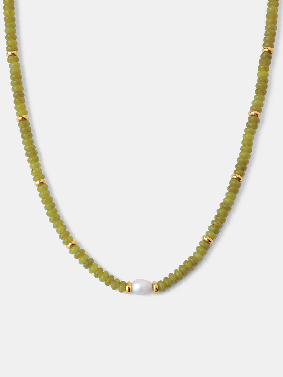 Pearl Dawn Dark Green Kette ICRUSH