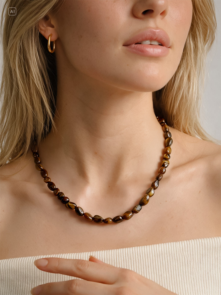 Elegant Tiger's Eye Kette