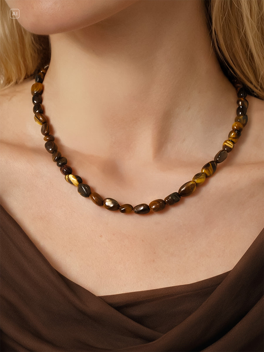 Elegant Tiger's Eye Kette