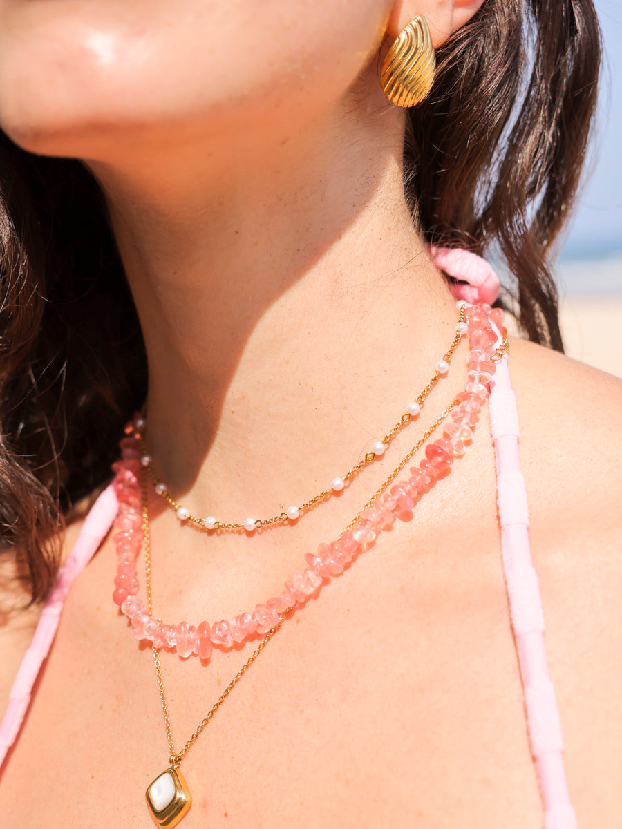 Peach Cocktail Kette ICRUSH