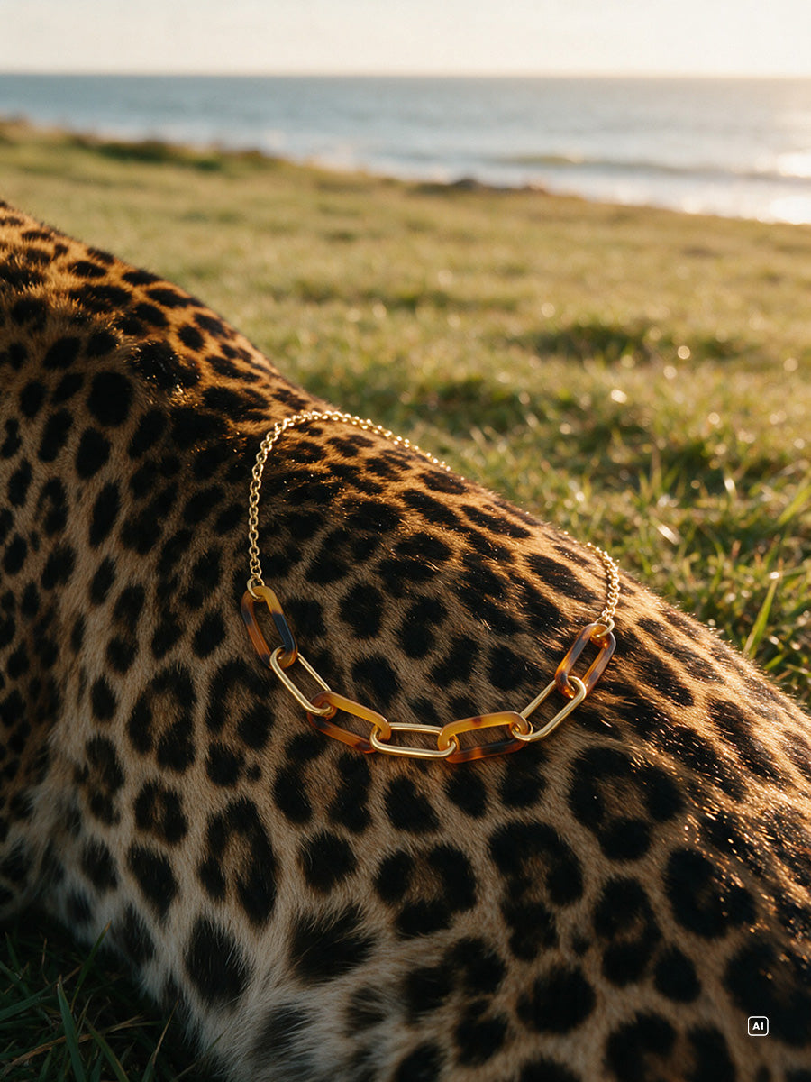 Amber Texture Kette