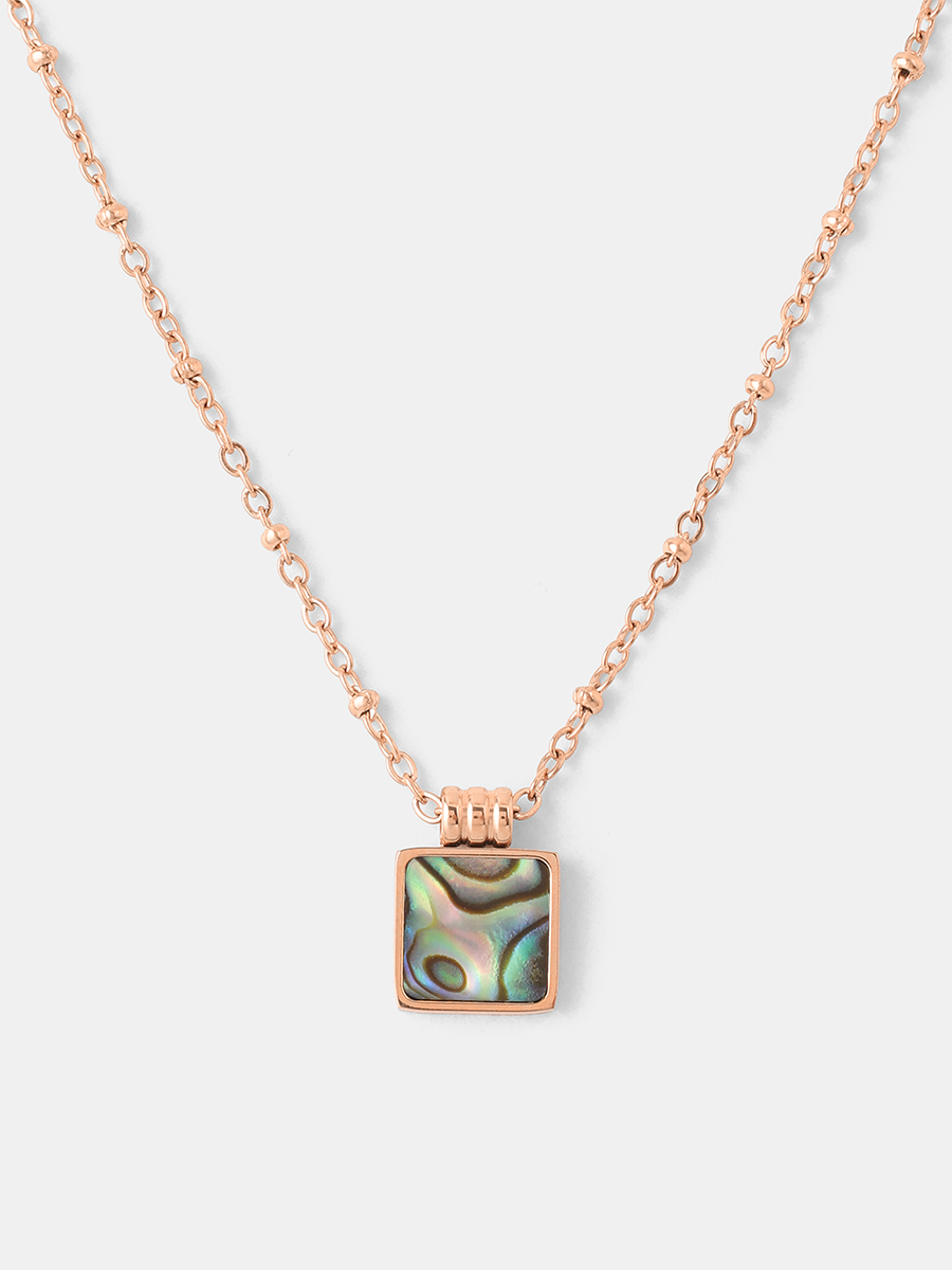 Iridescent Square Kette