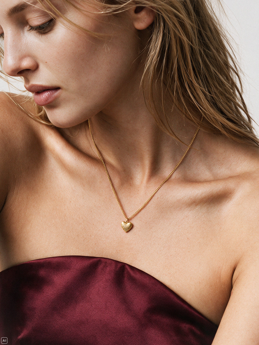 Seashell Heart Kette