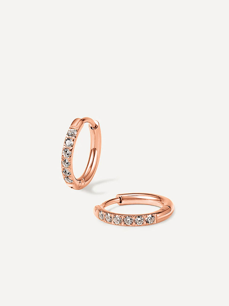 CRYSTALIZED SHINE HOOP Medium earrings