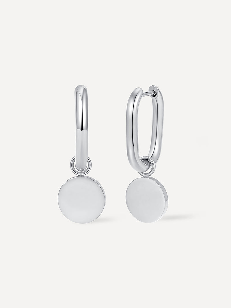 Runde Absolute Simple Creolen in Silber von ICRUSH