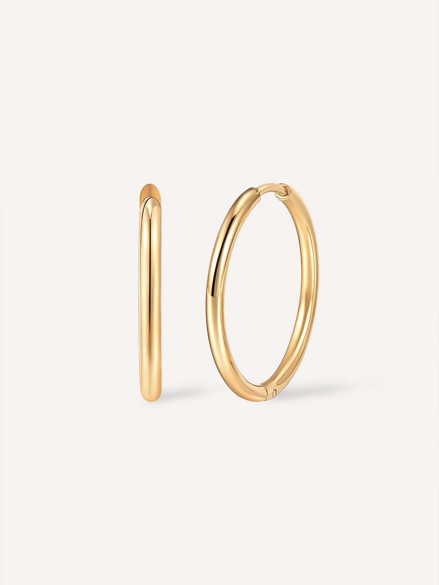 24mm SLIM HOOP MEDIUM OHRRINGE