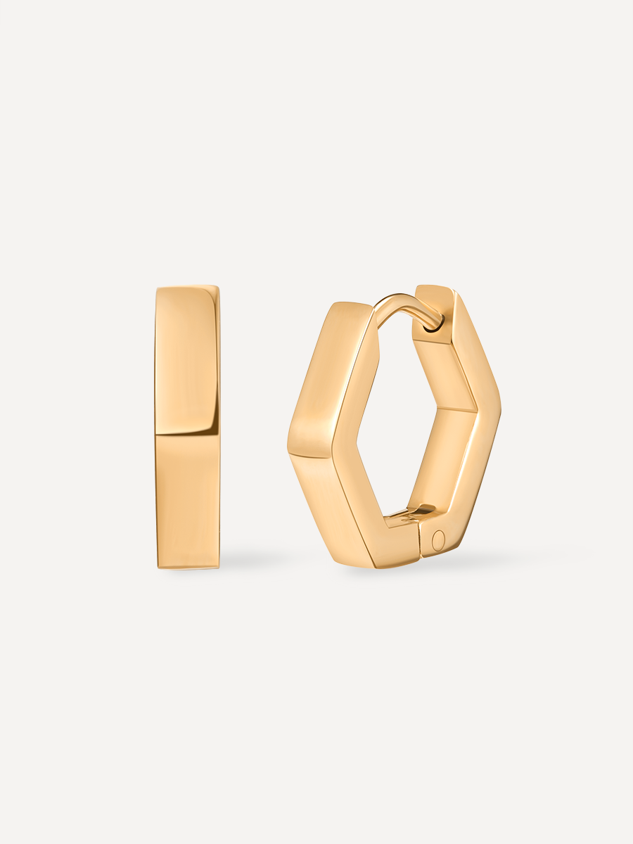 Minimalist Hexagon Ohrringe ICRUSH