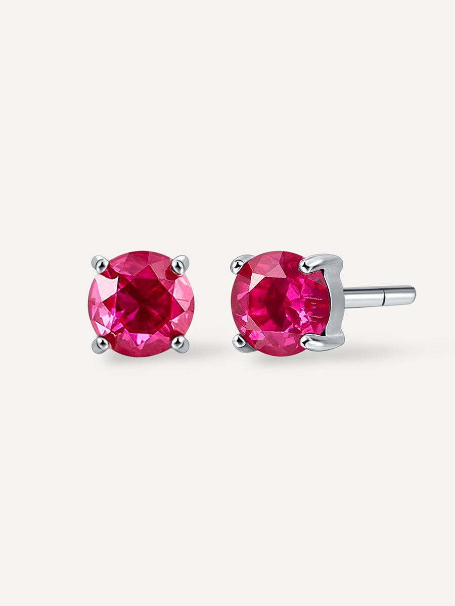 Rosy Ohrstecker Silber