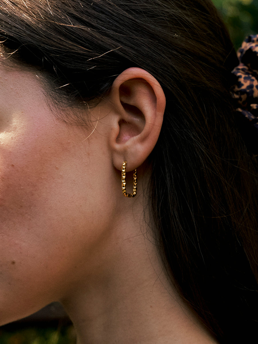 Geometric Hoop Earrings