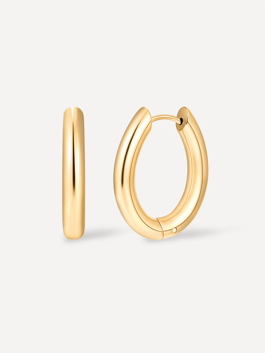 Chunky Oval Ohrringe ICRUSH