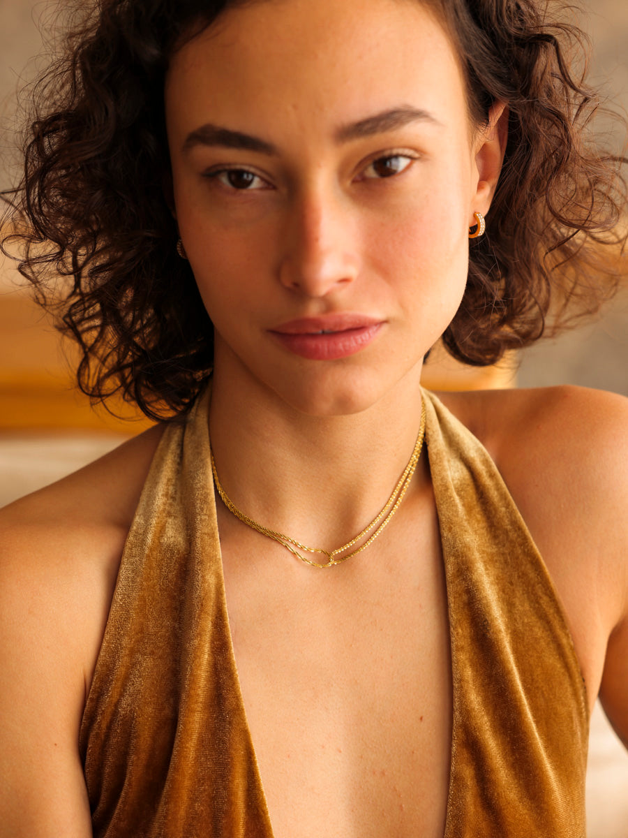 Small Starry Halo Ohrringe