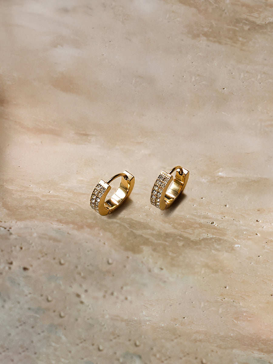 Med Starry Halo Earrings
