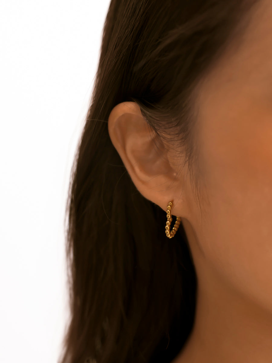 Beaded Heart Ohrringe