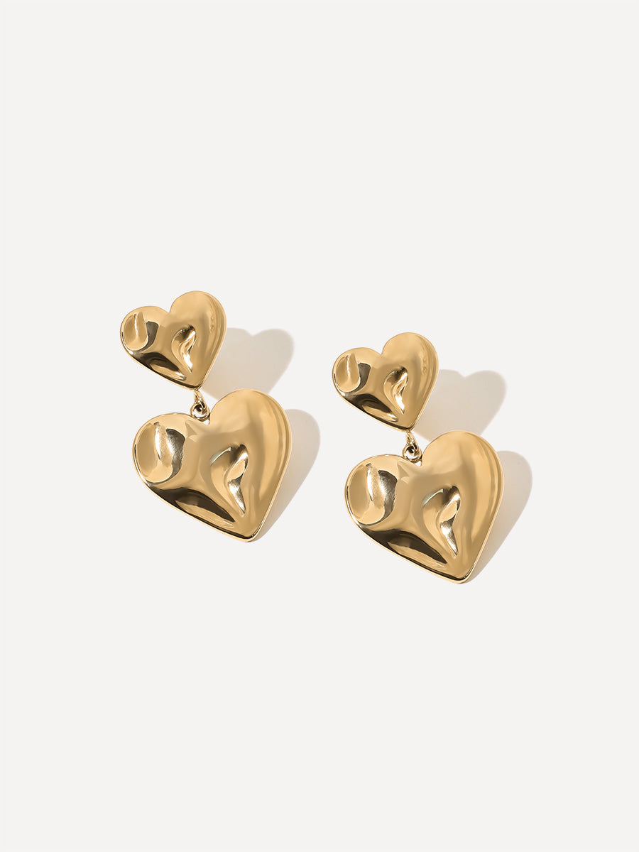 Double Heart Ohrringe ICRUSH