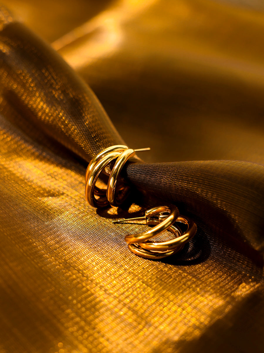 Hanging Trio Medium Ohrringe