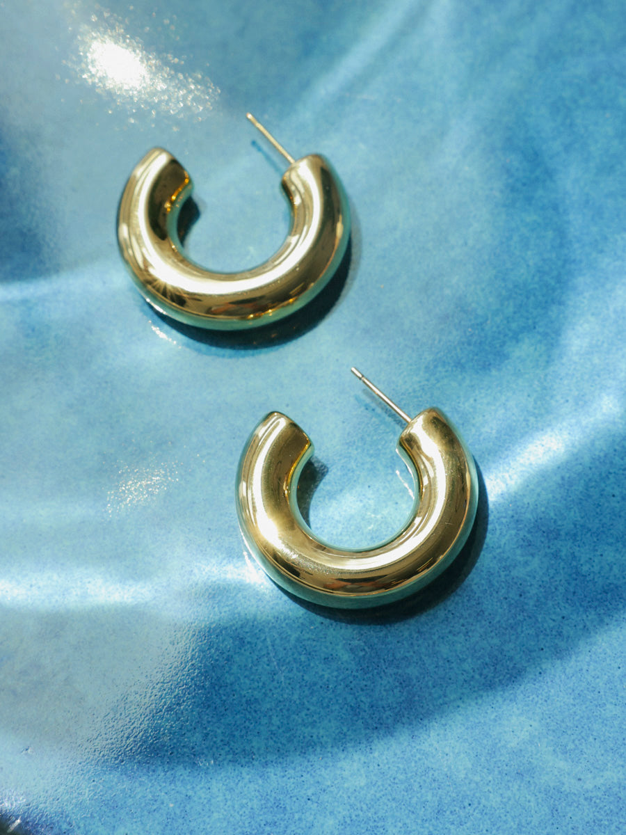 Elegant Arc Medium Earrings