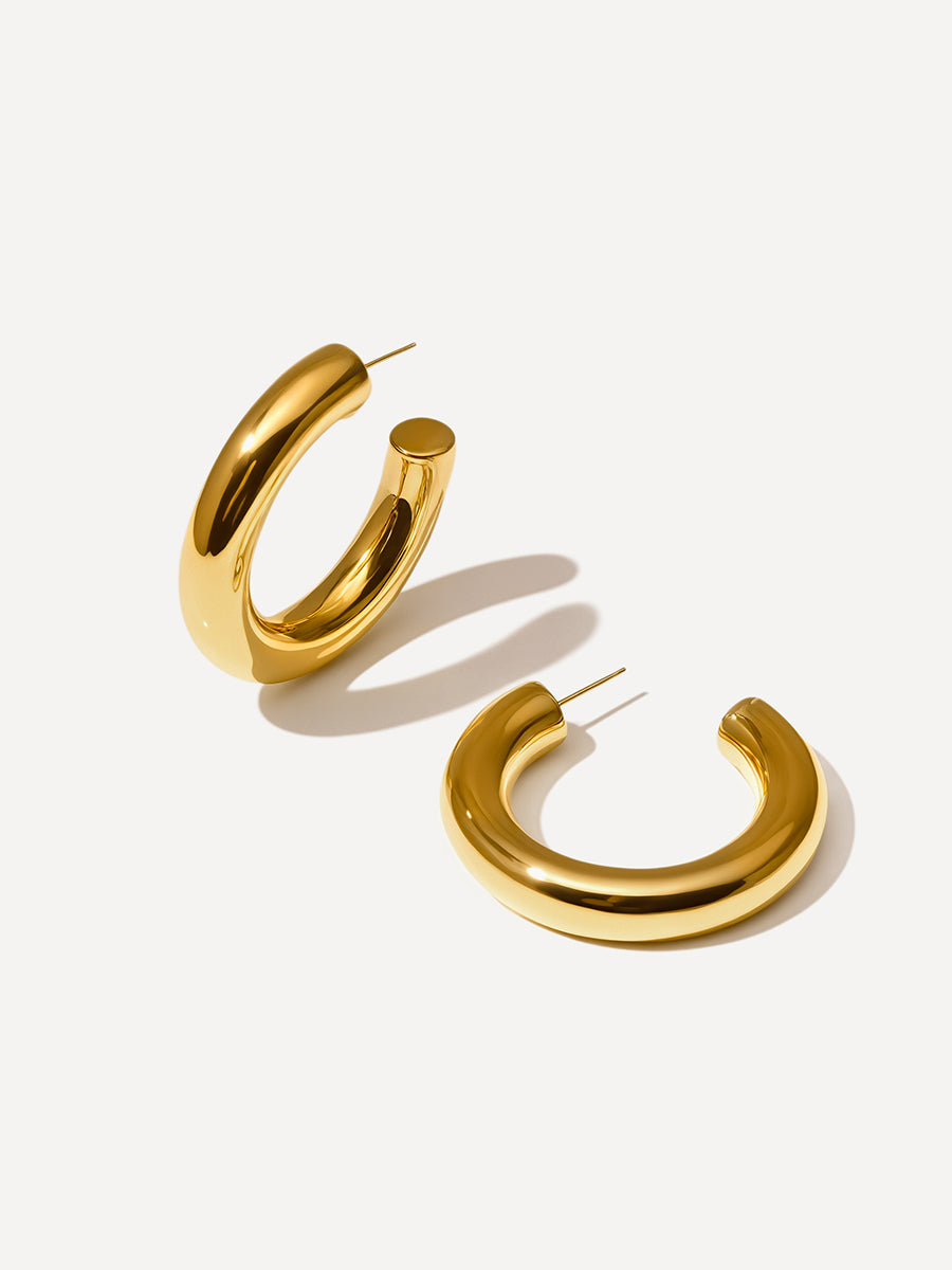 Elegant Arc Large Earrings