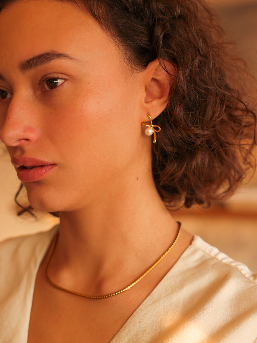 Pearl Click Ohrringe