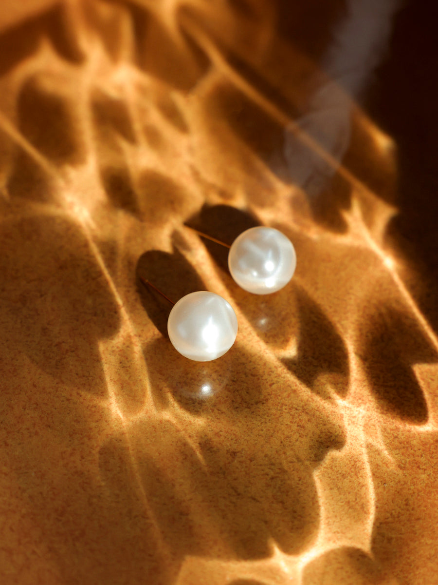 Serene Pearl White Ohrringe
