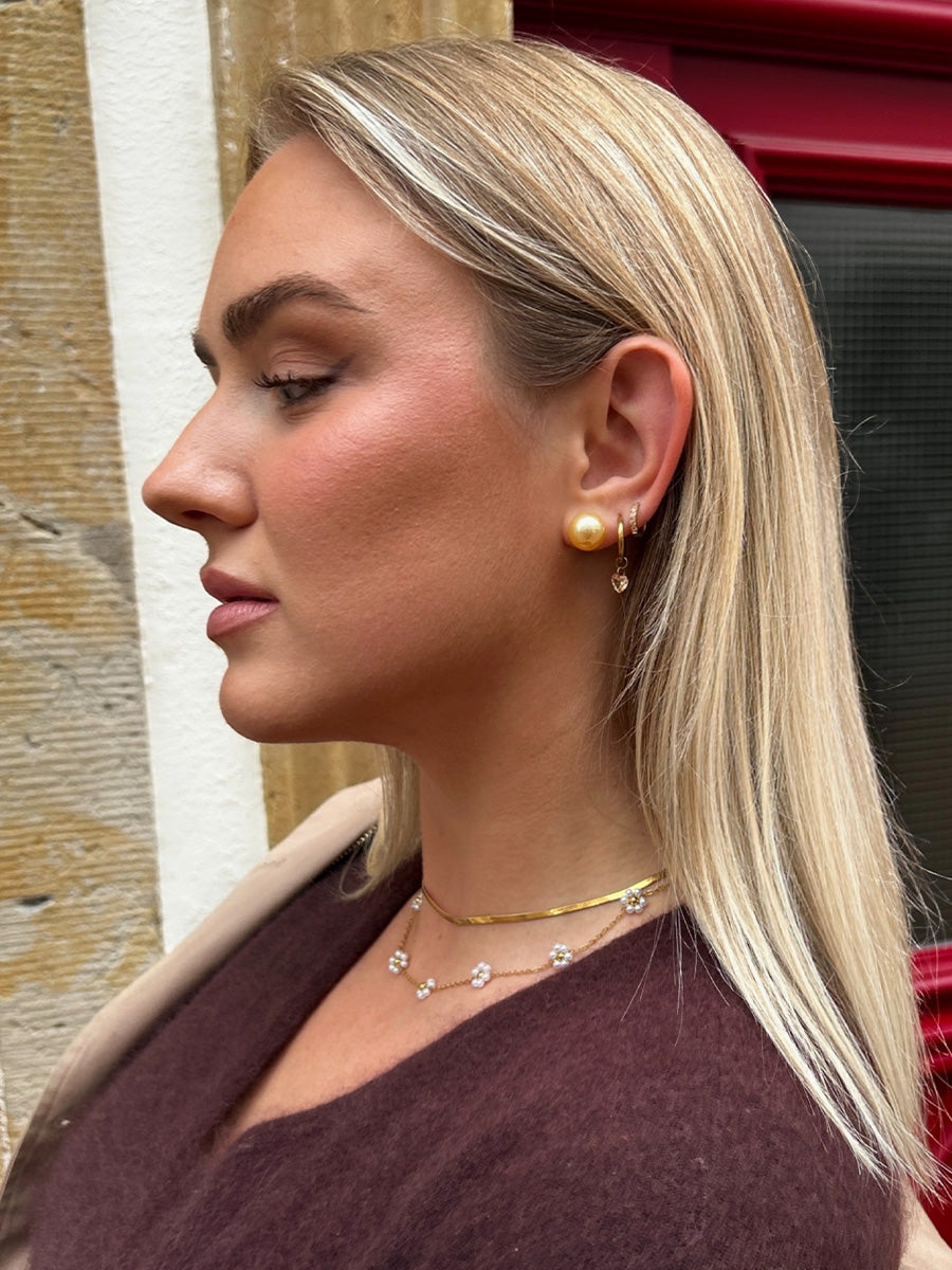 Serene Pearl Champagne Ohrringe