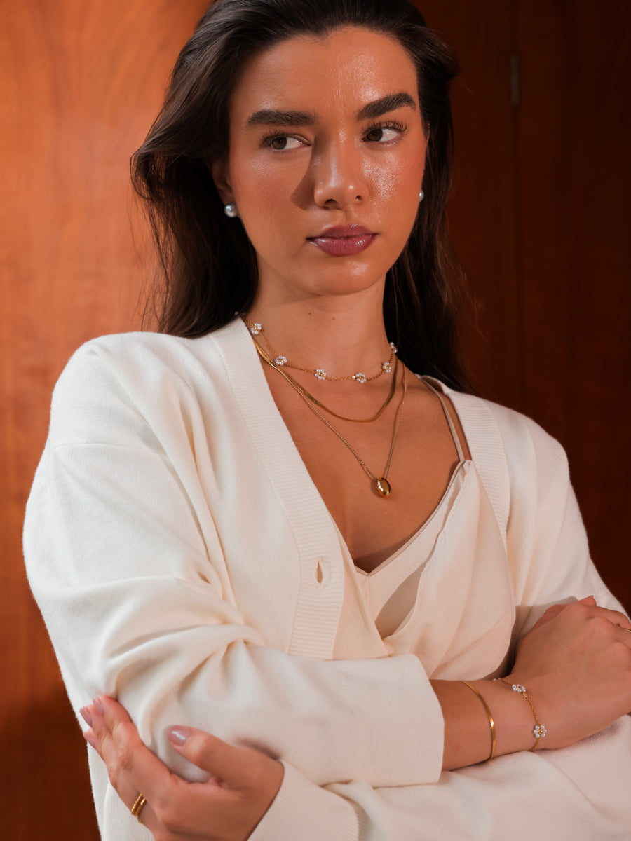 Serene Pearl Grey Ohrringe