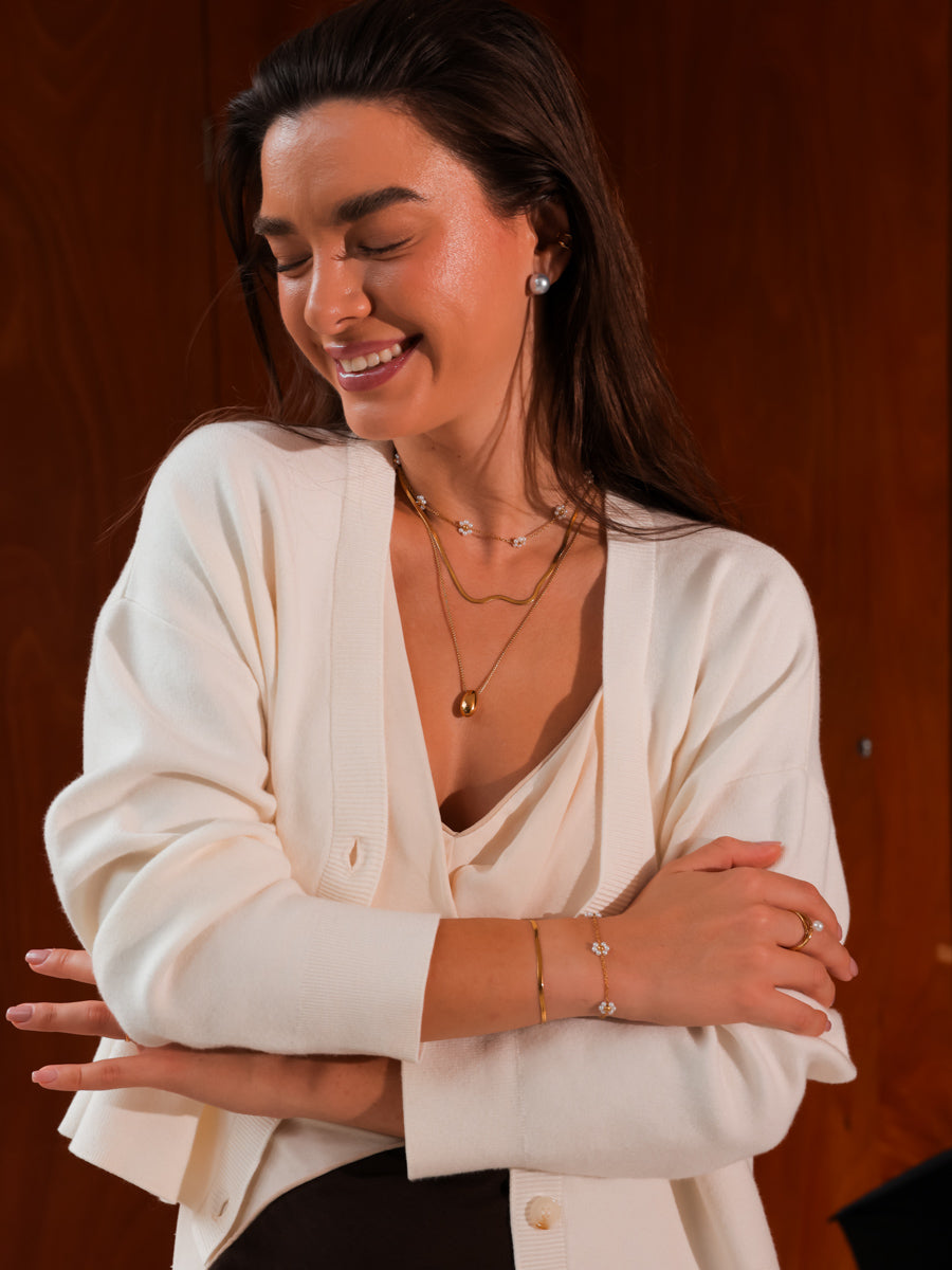 Serene Pearl Grey Ohrringe