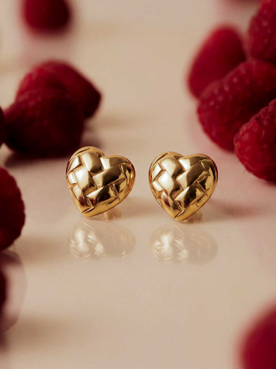 Heart Weave Ohrringe