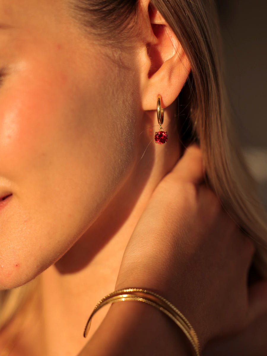 Crystal Delight Dark Red Ohrringe