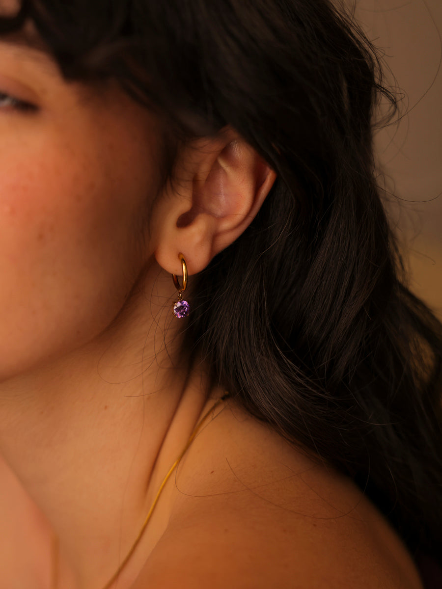 Crystal Delight Purple Ohrringe