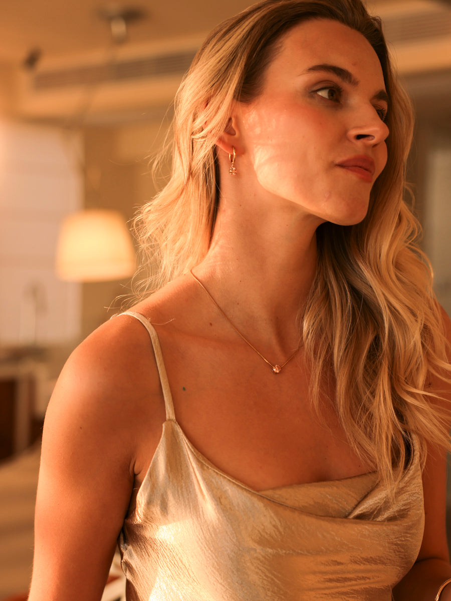 Crystal Delight Champagne Ohrringe