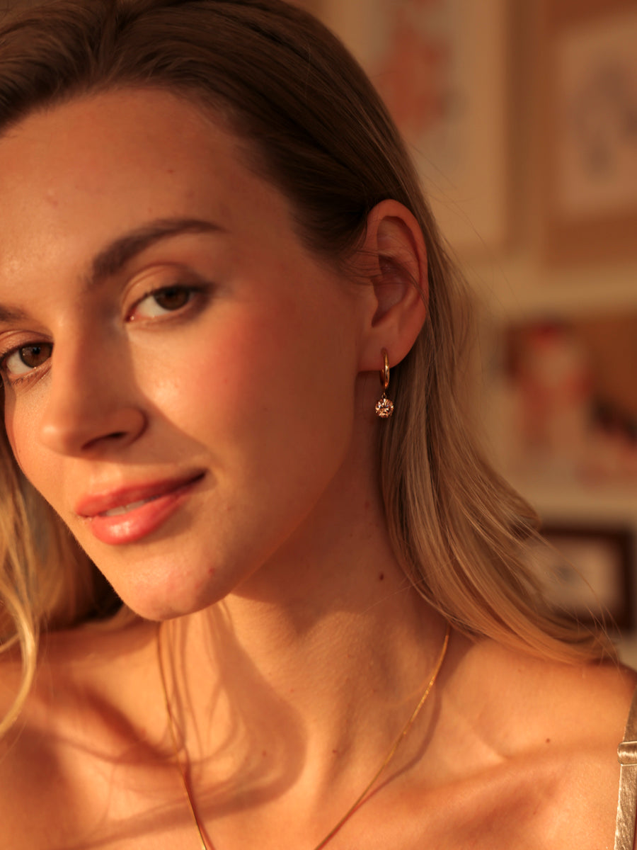 Crystal Delight Champagne Ohrringe