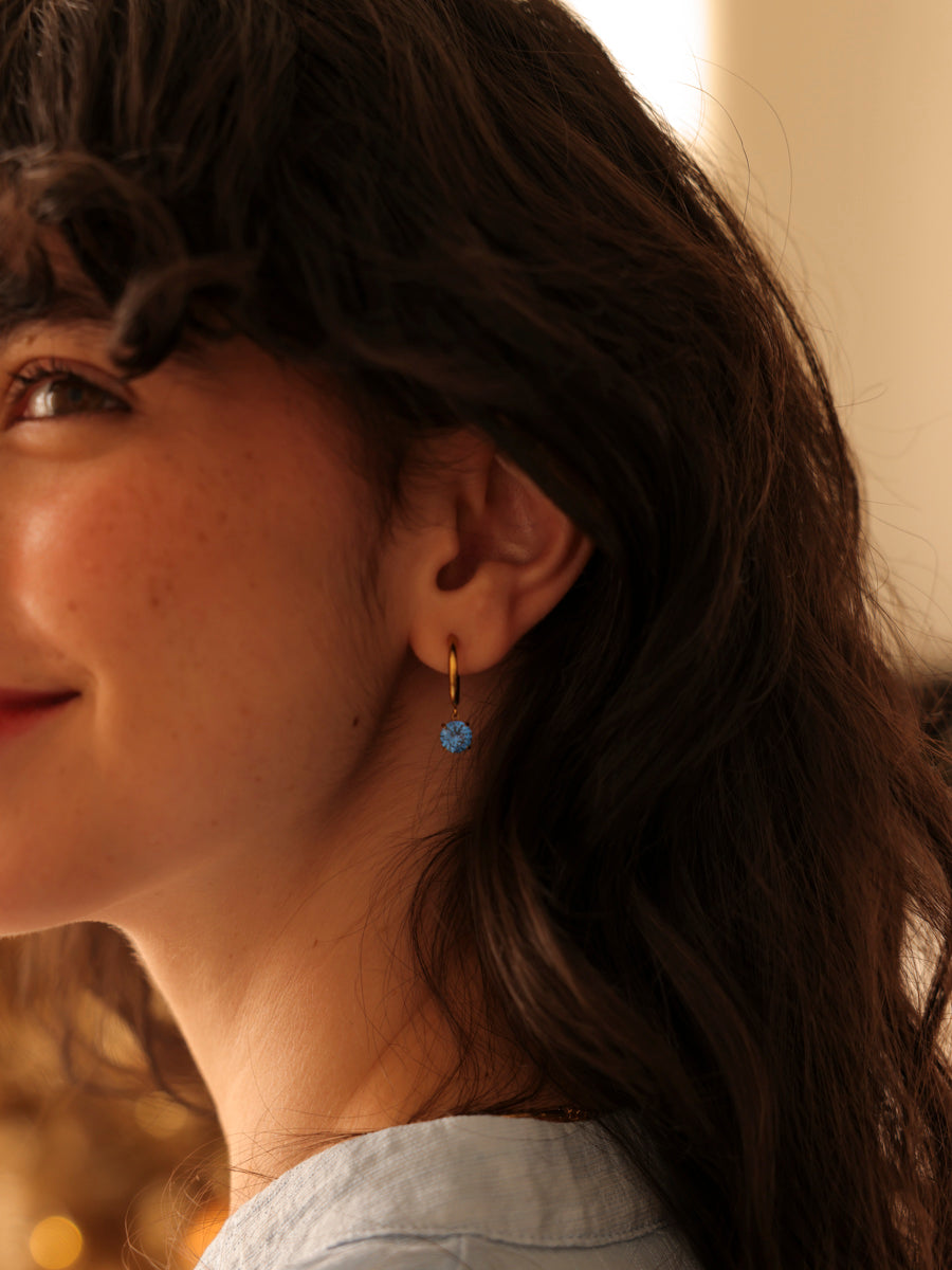 Crystal Delight Dark Blue Ohrringe