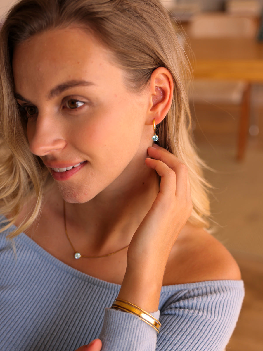 Crystal Delight Light Blue Ohrringe