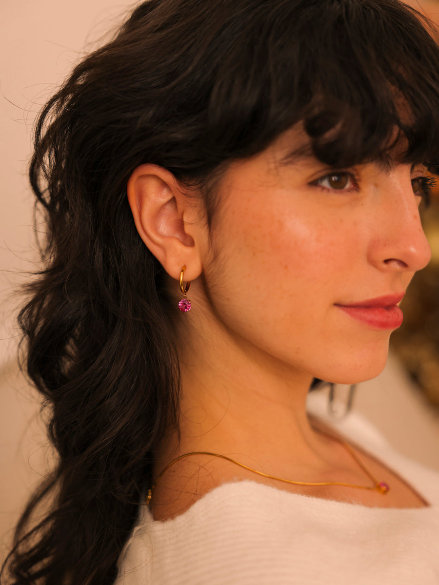 Crystal Delight Ruby Ohrringe