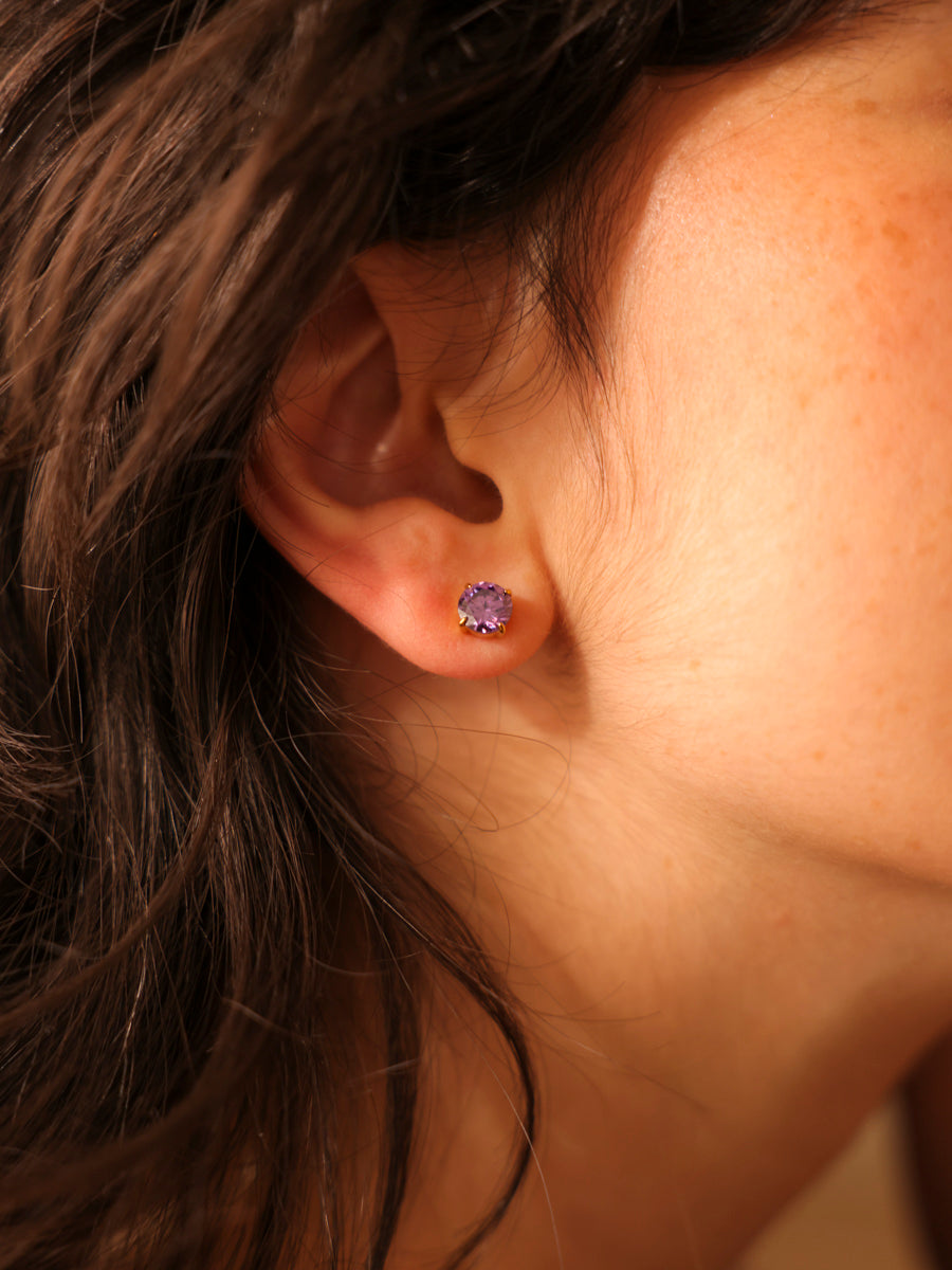 Crystal Delight Purple Stub-Ohrringe