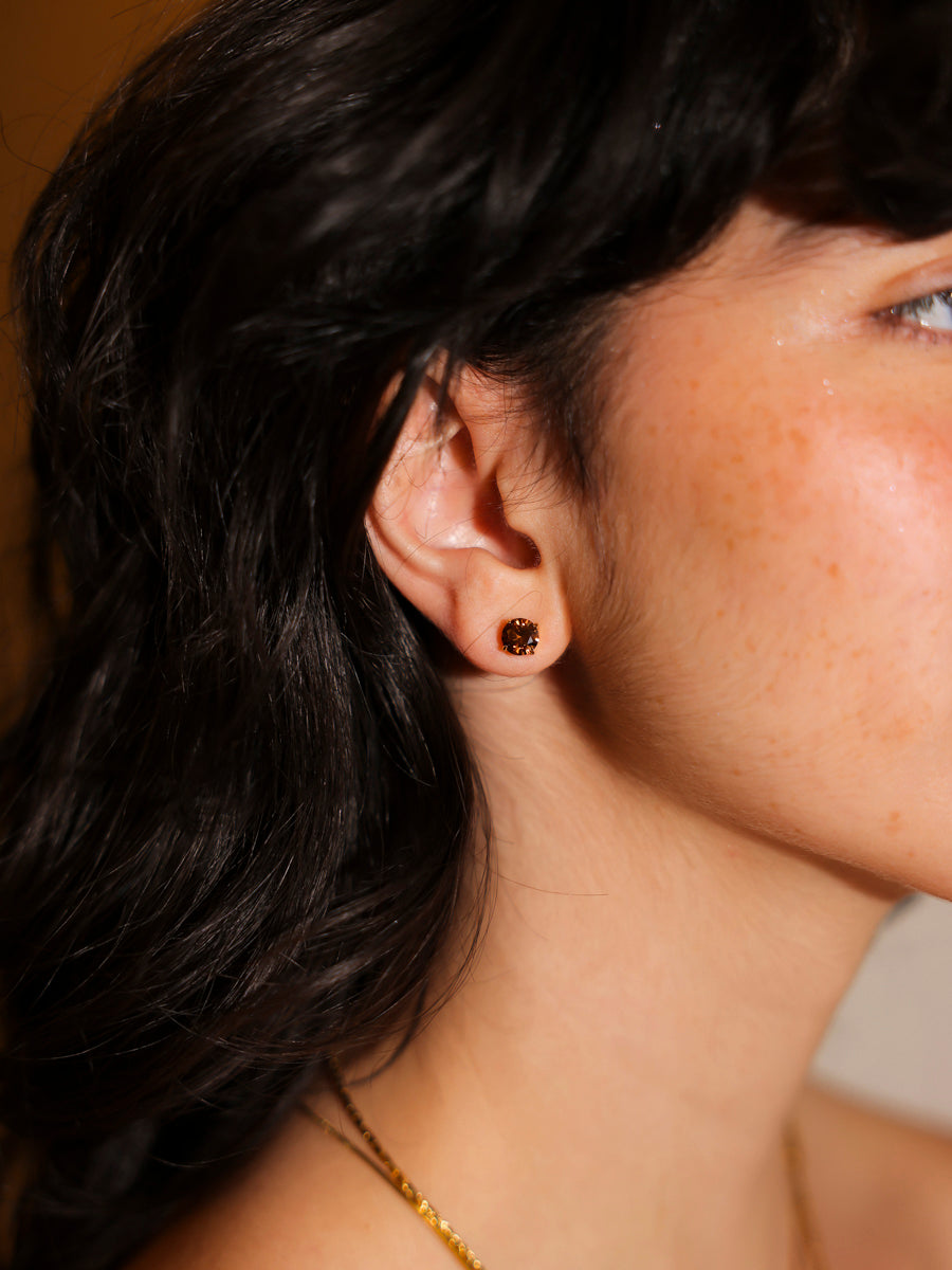 Crystal Delight Coffee Stub-Ohrringe