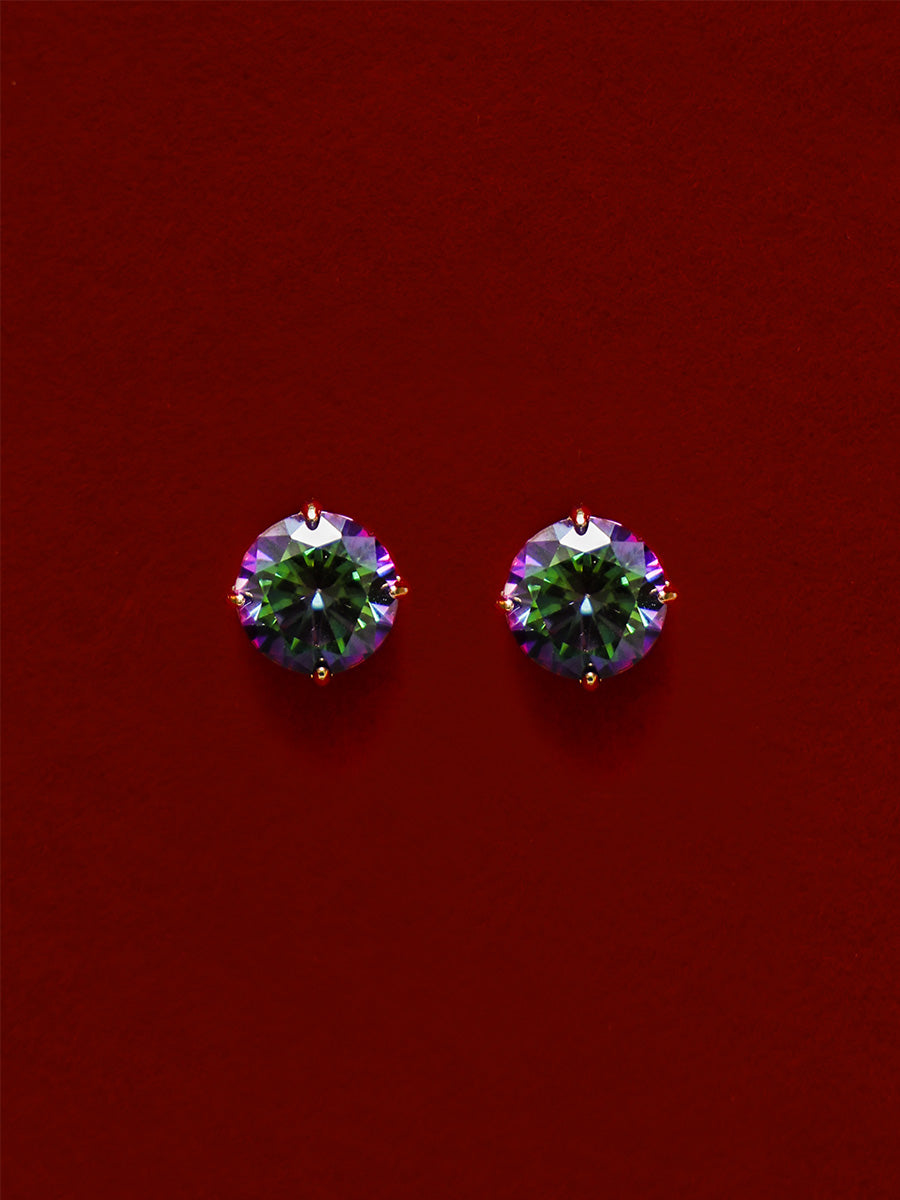 Crystal Delight Aurora Black Small Stub-Ohrringe