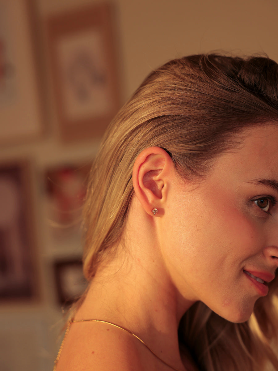 Crystal Delight Champagne Small Stub-Ohrringe