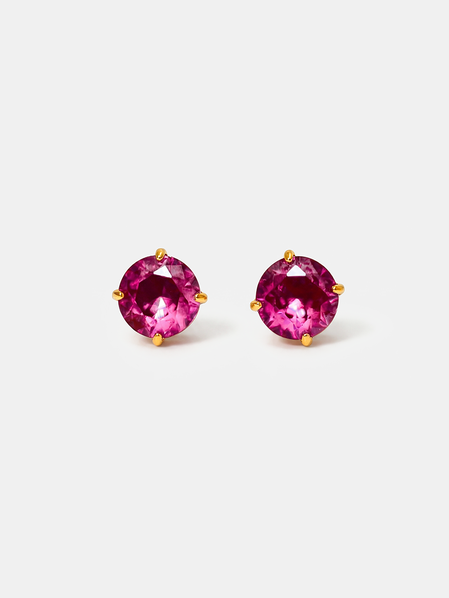 Crystal Delight Ruby Small Stub-Ohrringe